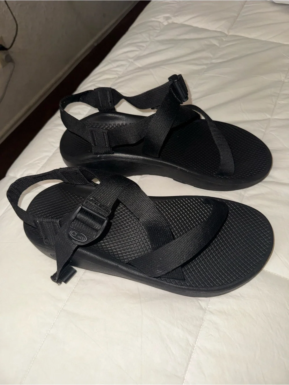 Chaco Black Strappy Sport Sandals